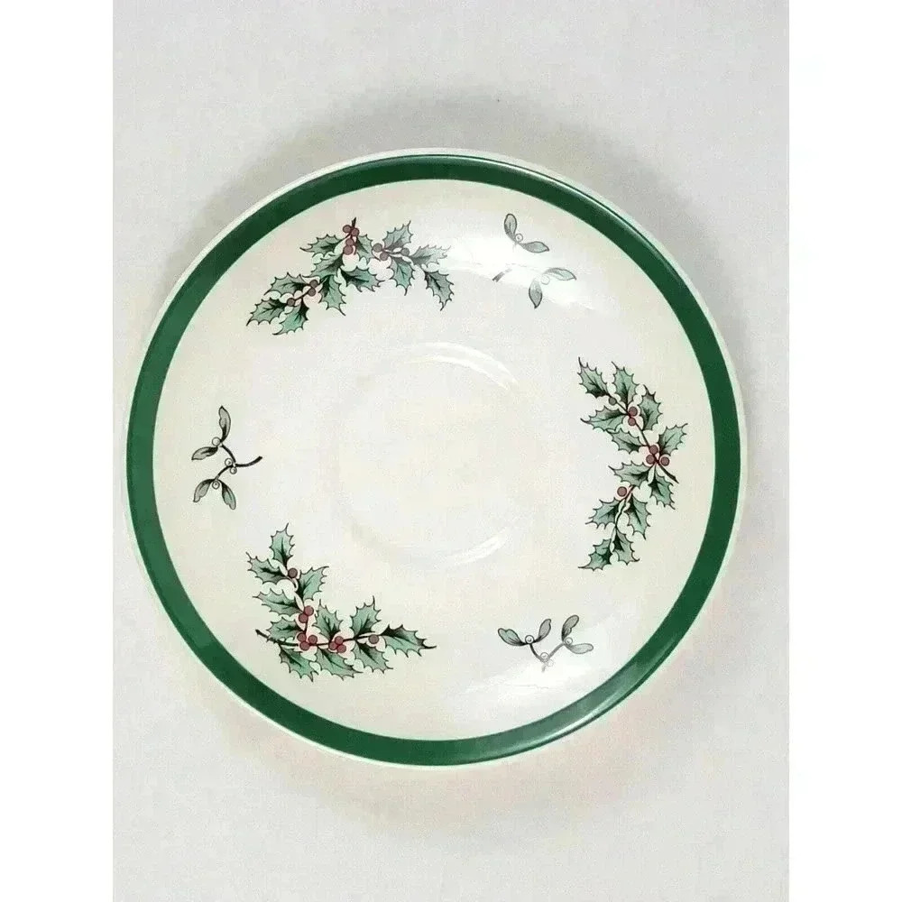 Spode Christmas Tree Saucer 5.5" Made in England S3324 P Holiday